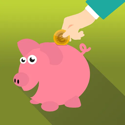 Accueil et Familles - Tirelire Cochon Rose